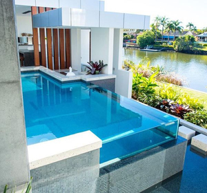Fabricante e instalador de paredes de piscinas de acrílico transparente Piscinas acrílicas de lujo-leyu