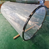 Bases selladas adheridas para cilindros acrílicos de gran diámetro-leyu