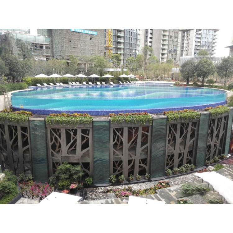 Fabricante e instalador de paredes de piscina de acrílico transparente Comprar pared de piscina Infinity - Leyu