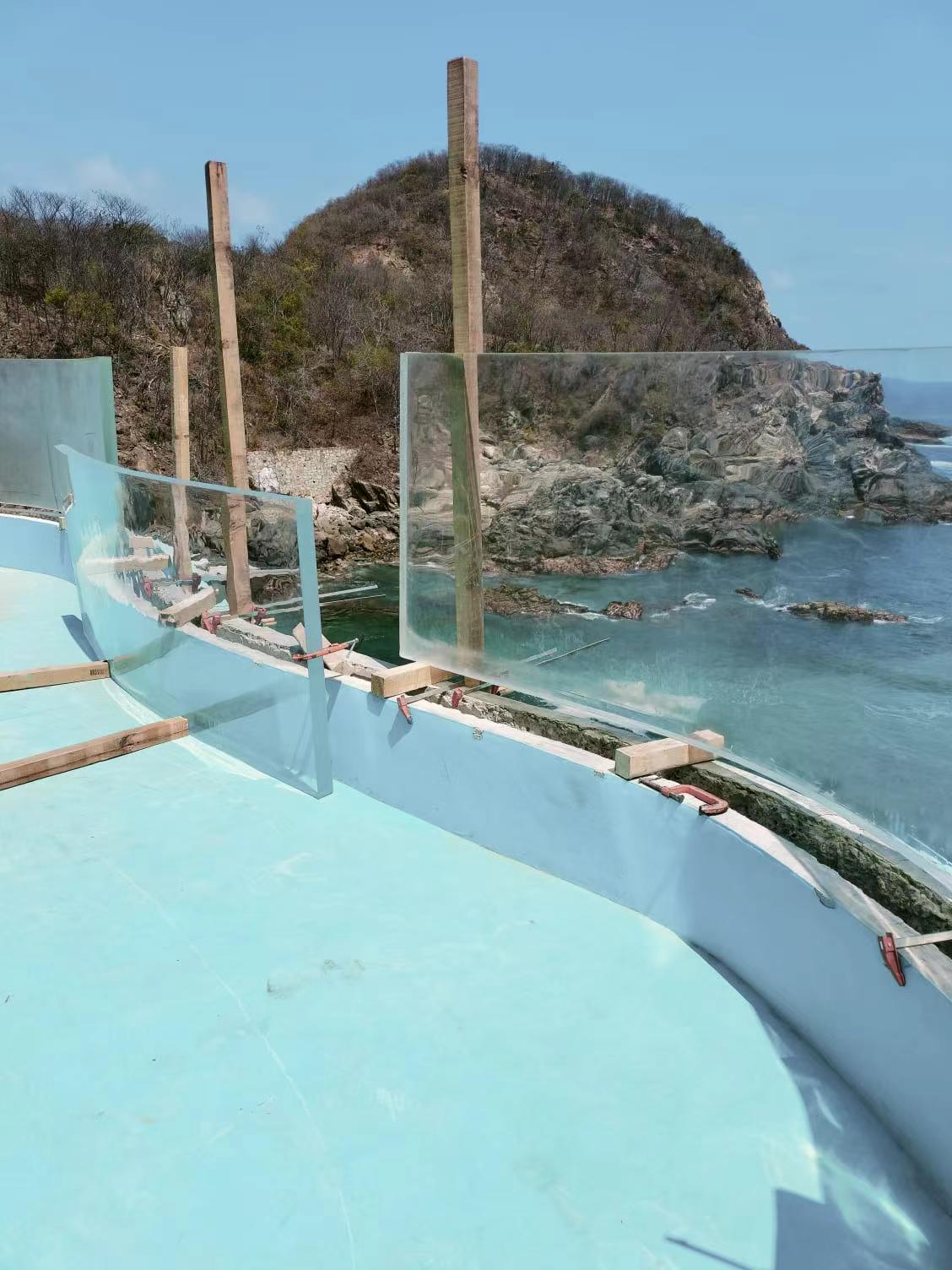 Piscina acrílica - instalación