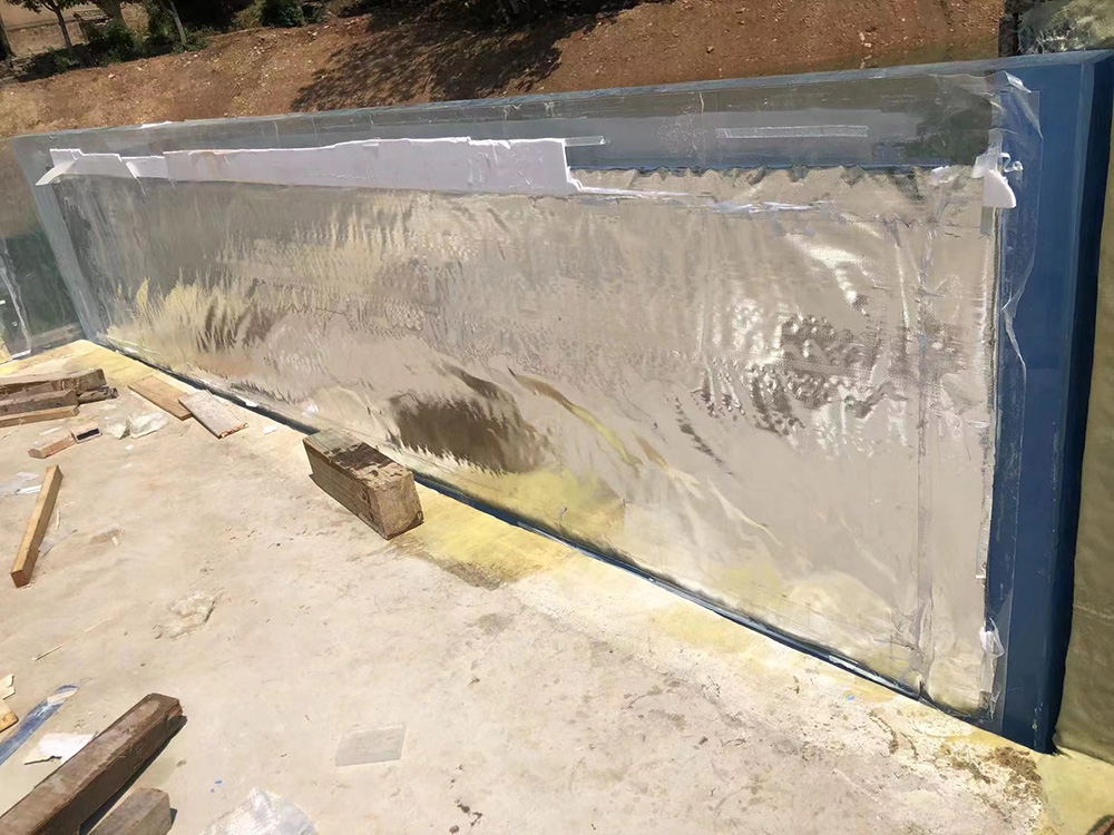 Panel de piscina acrílico transparente a medida para la venta---Fábrica de productos de láminas acrílicas Leyu